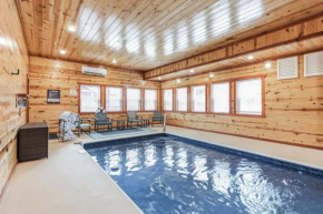 Laurel Point Indoor Pool Screening Game Room Located in Smoky Mtn Ridge